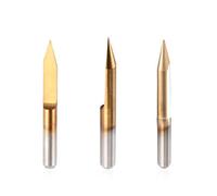 10 brocas de grabado de PCB de carburo de 30 grados, brocas de enrutador de ranura en V de precisión de 0,2 mm for PCB, plásticos y más