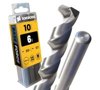 10 brocas en espiral Base Force Ø6,0 mm - HSS-G DIN 338 para acero, acero dulce, aluminio, metales no ferrosos AMBOSS WERKZEUGE taladro, perfiles - Hexagonal para taladro, taladro inalámbrico, taladro