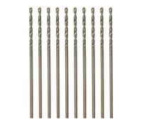 10 Brocas Jobber de Cobalto M35 HSS para Acero Inoxidable, Metal, Madera, Plástico y Materiales Duros de 1 mm sourcing map