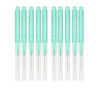 10 brochas portátiles para cejas con tapas, compactas, para laminación de cejas y extensiones de pestañas, herramienta de maquillaje