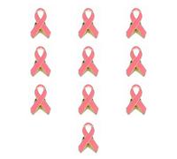 10 broches de cinta de esperanza, botones de concienciación, pines de solapa para mujer, adorno de fiesta de caridad, broche de cinta para niñas y mujeres