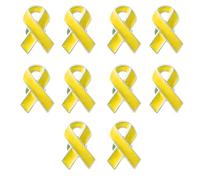 10 broches de cinta de moda para concienciación sobre el cáncer de mama, insignias con forma de cinta para mujer, adorno de fiesta de caridad, pin de solapa, talla única, como se describe