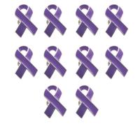 10 broches de cinta de moda para concienciación sobre el cáncer de mama, insignias en forma de pin para mujer, insignia de adorno para fiesta de caridad, talla única, como se describe