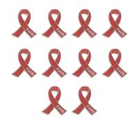 10 broches elegantes con dije de letra de fe con acento de cinta para accesorios elegantes para fiestas, talla única, como se describe