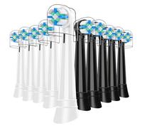 10 cabezales con cerdas medianas compatibles con cepillos de dientes eléctricos Oral B IO, cabezal de cepillo IO compatible con Oral B IO 2/3/4/5/6/7/8/9/10 (negro/blanco)