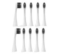 10 cabezales de repuesto compatibles con el cepillo dientes eléctrico Burst Pro. Recambio cerdas suaves tapa(10pcs white)