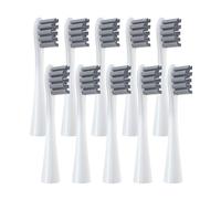 10 Cabezales De Repuesto Compatibles Con Oclean Flow/X/X PRO/Z1/F1/One/Air 2/SE, Cerdas Suaves For Cepillo De Dientes Y Aspiradora.(10pcs Grey)
