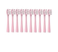 10 cabezales de repuesto for cepillos dientes compatibles con las series Usmile Y1/Y1S/Y1pro/Y3/Y4/Y5/P1/P3/P4/P5/P10/U1/U2/U3/U4/U2S/U3S/F2/F1(10PurePink)