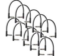 10 cables de parcheo planos (20 cm)