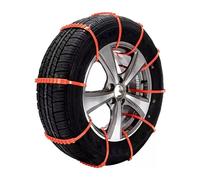 10 cadenas de neumáticos antideslizantes para nieve, nailon, romper hielo, dientes multicapa, cadenas de neumáticos de nieve, calcetines de neumáticos para nieve (rojo)