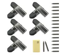 10 cajas (100 palos) de recambio para compás de 2 B, recambios de compás de 2 mm, para compás estándar, para crear dibujos matemáticos, con 1 goma de borrar