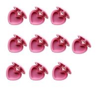 10 cajas de almacenamiento de lápices labiales de estilo corazón, contenedor portátil con espejo para amantes del maquillaje, solución de almacenamiento de cosméticos, a, Mass Beauty