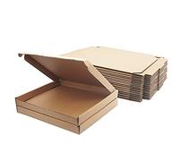 10 Cajas de Cartón Corrugado, 230x178x20mm Cajas de Embalaje de Cartas Pequeñas, Cajas de Embalaje para Negocios, Correos, Almacenamiento o Regalo