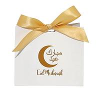 10 cajas de dulces Eid con cinta, suministros de almacenamiento multiusos para ChocolateTreat Kid Present Candy
