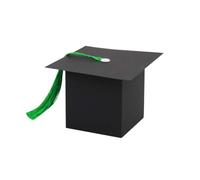 10 cajas de dulces para sombreros de soltero, caja de regalo, decoración de graduación, sombrero de doctor, para graduación, decoración, regalos, envoltorios, dulces, cumpleaños, fiestas, borlas