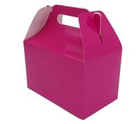 10 Cajas de Tarta，Material de Carton Fino y tiene una Asa para llevar.Medidas es 10x10x16cm.La Caja tambien vale para los Regalos. (Rosa)