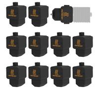 10 calcetines de silicona H2D para impresora 3D Bambu Lab H2D, accesorios, bloque calefactor de extremo caliente, cubierta de silicona para boquilla, carcasa de arranque para cabezal de impresión 3D
