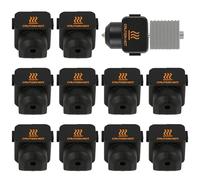 10 calcetines de silicona para Bambu Lab A1/A1 Mini, bloque de calefacción de alta temperatura, cubierta de silicona para impresora 3D A1/A1 Mini, funda de cabezal de impresión de alta temperatura