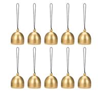 10 campanas pequeñas de cobre metal for Navidad, colgantes for árbol, decoración for fiestas, carillones viento, material bricolaje, accesorios for manualidades Para Casamento Navidad