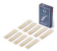 10 Cañas Saxofón Alto pack 1.5-3.5 madera natural respuesta estable individual músico estudiante(Strength2.5)