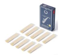 10 Cañas Saxofón Alto pack 1.5-3.5 madera natural respuesta estable individual músico estudiante(Strength3)
