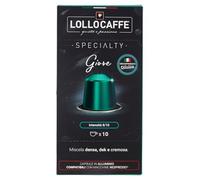 10 Cápsulas de Aluminio Lollo Caffè Box Specialty Giove Descafeinado Compatible con Nespresso®