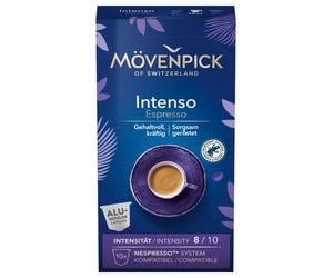 10 cápsulas de café INTENSO ESPRESSO en cápsulas de aluminio de Mövenpick
