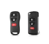 10 Carcasas para Llave de Coche con Control Remoto abatible Modificado para Pathfinder, Titan, Versa, Maxima, Frontier, Murano e Infiniti (Modelo 1)