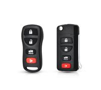 10 Carcasas para Llave de Coche con Tapa modificada para Pathfinder, Titan, Versa, Maxima, Frontier, Murano e Infiniti (Modelo 2)