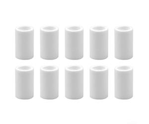 10 cartuchos de filtro de algodón PP para purificador de agua, reducción eficaz del óxido y el barro, gran capacidad de flujo para electrodomésticos, 36 x 23 mm, elementos de prefiltro blancos
