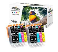 10 Cartuchos de Tinta compatibles con Canon PGI-570 CLI-571 XL para Pixma MG5700 MG5750 MG5751 MG6800 MG6850 MG7750 TS5000 TS5050(2 PGBK 2 Negro, 2 Cian, 2 Magenta 2 Amarillo)