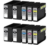 10 Cartuchos de Tinta compatibles para Canon Maxify MB2000 Series, MB2050, MB2300 Series, MB2350 | PGI-1500XL