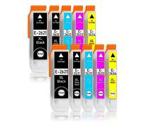 10 cartuchos de tinta XL con indicador de nivel para Epson Expression Premium XP-510, XP-520, XP-600, XP-605, XP-610, XP-615, XP-620, XP-625, XP-700, XP-710, XP-720 XP-800 XP-810, XP-820