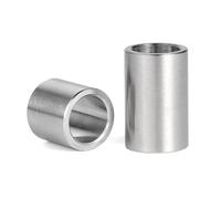 10 casquillos para maquinaria, cojinetes de manguito de acero inoxidable 304, diámetro interior 10 mm, diámetro exterior 14 mm,Plata,10x14x22 mm