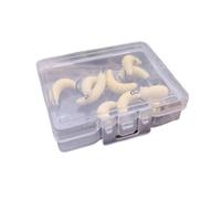 10 cebos de larvas - 2 cm de harina biónica | Señuelos flexibles de para trucha y perca, juego de Maggotes realistas para ríos y lagos, 0,4 g, colores
