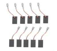 10 cepillos de carbono de 5 x 10 x 17 mm compatibles con Bosch GWS14-150, GWS10-125CE, GOP12CE, GGS8CE amoladoras angulares y pulidoras