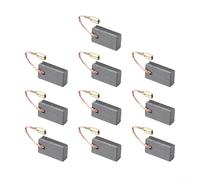 10 cepillos de carbono para amoladoras angulares Bosch GWS 1000, 1100, 1400, 10, 11, 14, 15-125, - Carbones de motor de repuesto (5 x 10 x 17 mm)