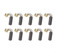 10 cepillos de carbono para motor de 20 x 7 x 6 mm, piezas de repuesto para taladros eléctricos, sierras, amoladoras, aspiradoras y motores de ventilador con resortes de 25 mm