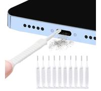 10 cepillos de limpieza para puerto de carga de teléfono, mini limpiador de cepillos antiobstrucción para altavoz y receptor de teléfono, auriculares, cámara de tableta