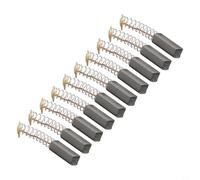 10 cepillos de motor de carbono de 20 mm x 6 mm x 6 mm, piezas de repuesto para herramientas eléctricas, taladros, sierras, amoladoras angulares y aspiradoras