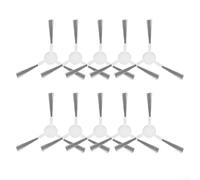 10 cepillos laterales de repuesto para robot aspirador DREAME S10 X10 X20 que soporta una cobertura consistente de bordes (blanco)