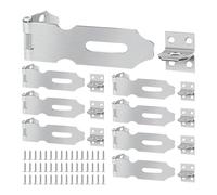 10 cierres compactos de acero inoxidable para cajones, a prueba de corrosión, triple agujero para caja de almacenamiento, puerta de armario, placa de puerta a prueba de óxido