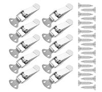 10 cierres de cajón con resorte, pinza de presión de pico de pato, mango de gabinete resistente, cierre de cajón duradero