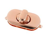 10 cierres de metal 35 x 18 mm for bolsos, giratorios, hebillas ovaladas, accesorios hardware para Carteras Embragues DIY Artesanías(RoseGold,8pcs)