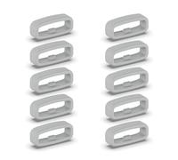 10 cierres de silicona de 18 mm, 20 mm, 22 mm, accesorio de repuesto para correa de reloj inteligente
