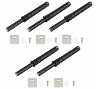 10 cierres magnéticos de 4.2 pulgadas, sistema de cierre de amortiguador de cajón con tornillo para armario, armario, puerta de muebles, color negro