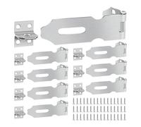 10 cierres multiusos de acero inoxidable para puerta, diseño de triple agujero, resistentes al óxido, para cobertizos, jaulas, cajas de herramientas resistentes a la corrosión