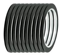 10 cintas adhesivas para pizarra blanca, 3 mm de ancho, cinta gráfica autoadhesiva para pizarra blanca, para oficina y escuela, marca de rejilla (negro)