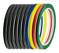 10 cintas adhesivas para pizarra blanca, 3 mm de ancho, cinta gráfica multicolor autoadhesiva para pizarra blanca para marcar cuadrículas de oficina y escuela (multicolor)