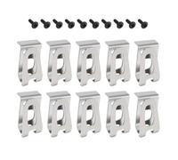 10 clips de cinturón con tornillo para DHP480 DHP482 HP457 HP347 TD127 de acero inoxidable para herramientas de gestión de reemplazo